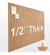 Large Cork Boards for Walls 48"x 36" - 1/2” Thick Bulletin Board, 12 Pack Felt Wall Tiles with Sl...