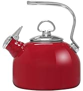 Chantal Enamel On Steel Classic Teakettle (Chili Red)