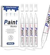 DAPAWIN White Paint Pen Permanent Marker Waterproof 4 Pack Outdoor Pens markers for Metal,Rocks,W...