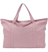 UERRUAM Extra Large Beach Bag for Women,Big Weekender Tote with Zipper and Pocket for Overnight T...