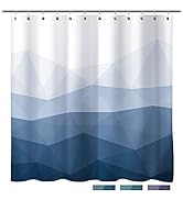 Sunlit Designer Shower Curtain,Popular Shower Curtain, Ombre Blue Fabric Shower Curtains for Bath...