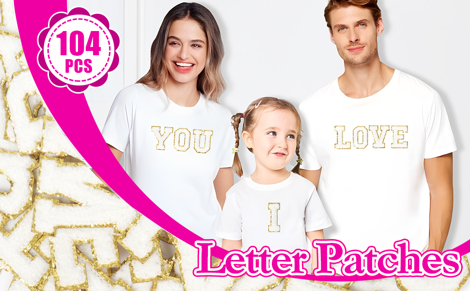 self adhesive letter patches