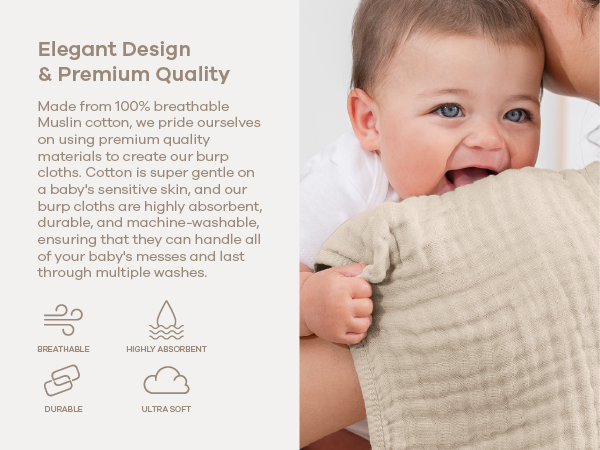 Muslin Burp Cloths
