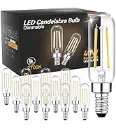 TJOY E12 T6 Candelabra LED Bulbs, Dimmable 4.5W Equivalent 40W 2700K Soft Warm White, Small Base ...