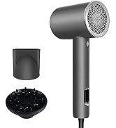 NITION Compact Hair Dryers Powerful 1875 Watt. with Diffuser,Concentrator.Small Blow Dryer for Qu...
