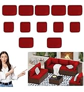 VEGNIC Outdoor Cushion Slipcovers, Patio Cushion Covers Replacement with Ties and Zipper, Waterpr...