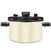 TONLEA 6 Quart Micro Pressure Cooker, Stainless Pressure Canner with One-hand Operating Glass Lid...
