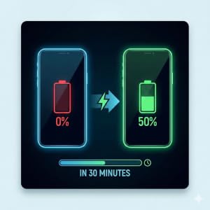 60w pd fast charging power delivery brick for phone and tablet