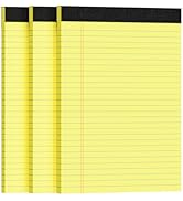 Ciphyfee 3pcs Legal Pads 8.5 x 11, Notepads 8.5 x 11 College Ruled Notebook, Writing Pads of Pape...