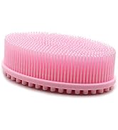 DNC Exfoliating Silicone Body Scrubber Shower Bath Body Brush Easy to Clean, Lathers Well, Eco Fr...