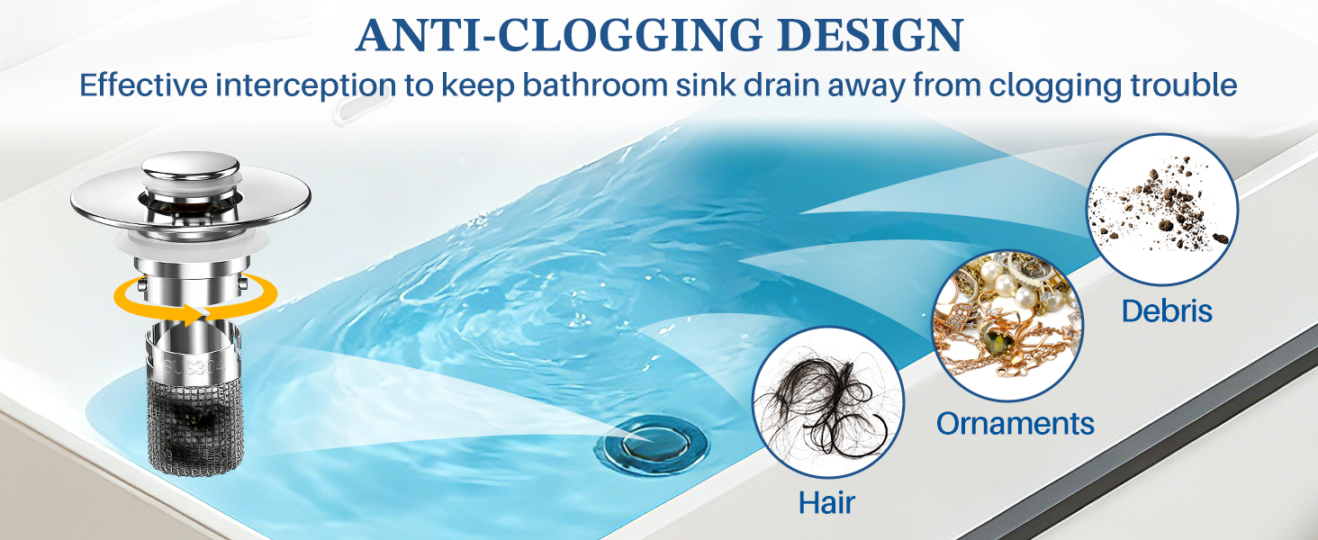 bathroom sink drain strainer