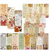 Only Zest 96 Pack Elegant Bookmarks for Women in Bulk – Vintage Floral Design with Inspirational ...