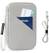 Veki Passport Holder for Travel Women, Family Passport Bag, Travel Document Organizer Case, RFID ...