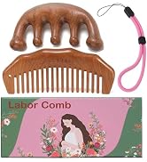 Moreinday Labor Comb and Massager, Birth Comb for Labor Pain with Wrist Strap, Gift for Expecting...