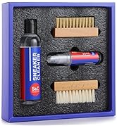 Premium Sneaker Cleaning Kit - 6 Oz. Shoe Cleaner, 1.4 Oz. Shoe Deodorizer Spray, Soft & Hard Bri...