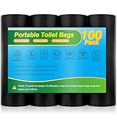 Portable Toilet Bags - 8 Gallon Camping Toilet Bags, Biodegradable Travel Potty Bag for Portable ...