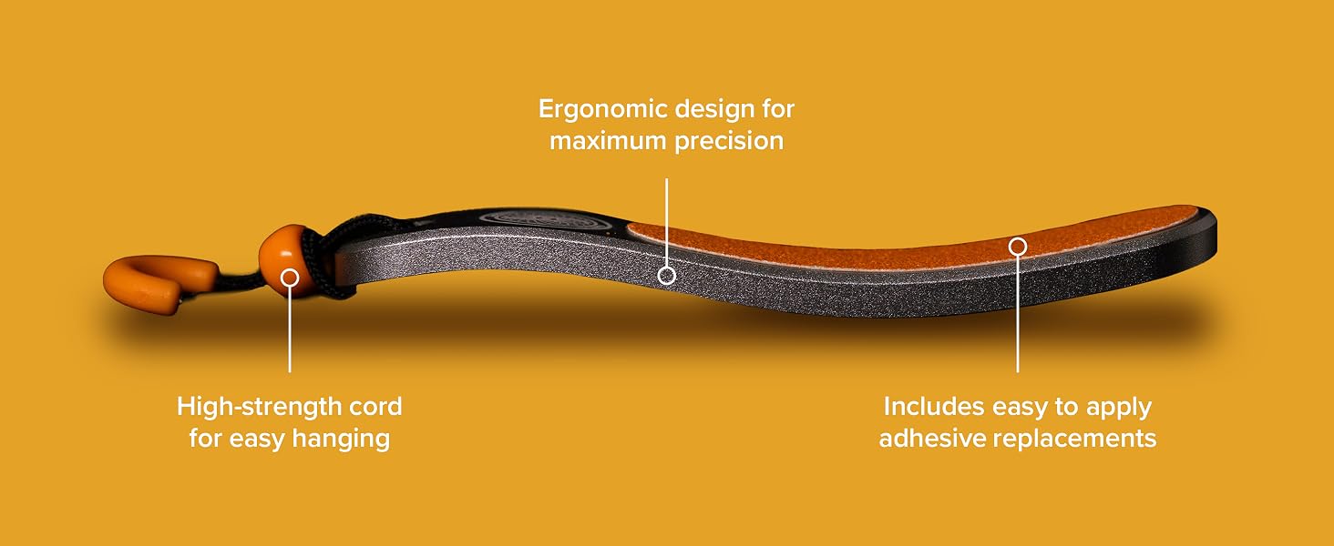 High-strength cord, Ergonomic Design, and Adhesive Replacements Included