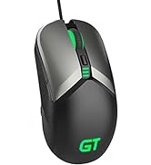 Wired Gaming Mouse, RaceGT USB Optical Computer Mice with High-Precision Adjustable up to 8000 DP...