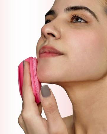Silicone Face Scrubber,Manual Exfoliating Brush