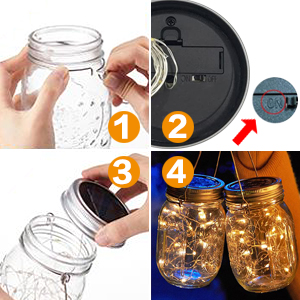 solar mason jar lights