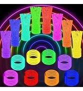 Glow Sticks Bulk Party Favors: 400 Pack 8 Colors Glow in The Dark Party Supplies 8