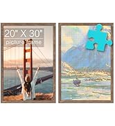 Golden State Art, 20x30 Picture Frame - Wide Molding - Wood Grain Rustic Style - Great for Displa...