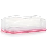 Tupperware - Rectangular Cake and Cupcake Carrier - Holds 18 Cupcakes