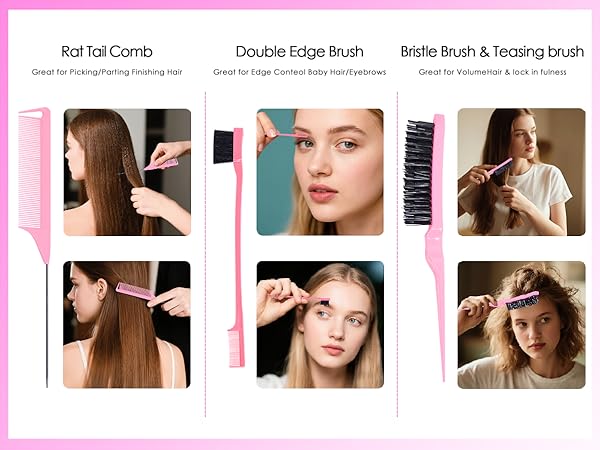 slick back hair brush