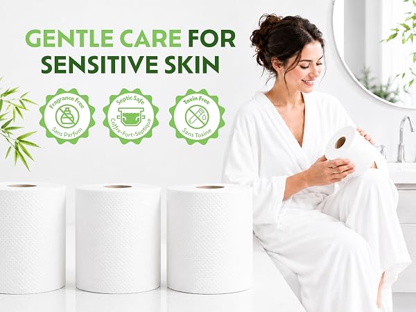chemical free toilet paper, unbleached bath tissue, eco friendly tissue
