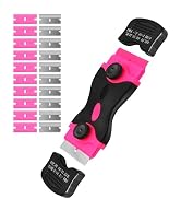 Razor Blade Scraper Tool with 20Pcs Razor Blades for Glass Stovetops Cooktop Ceramic Metal Tape P...