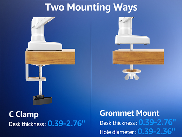 single monitor desk mount