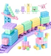 45PCS Magnetic Blocks Toddler Toys, Magnetic Building Blocks Magnet Toys, Magnetic Blocks for Kid...