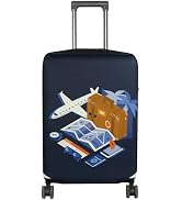 HYPER VENTURE Washable Luggage Cover - Fashion Suitcase Protector Fits 27-30 Inch Luggage (Journe...