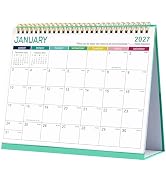 2026-2027 Desk Calendar - Calendar 2026-2027, Jul. 2026 - Dec. 2027, 9.8" x 8.3", Standing Flip 2...