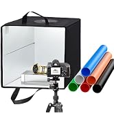 Light Box Photography Photo Shooting Tent kit, 12"x12" Portable Folding Photography Light Tent wi...