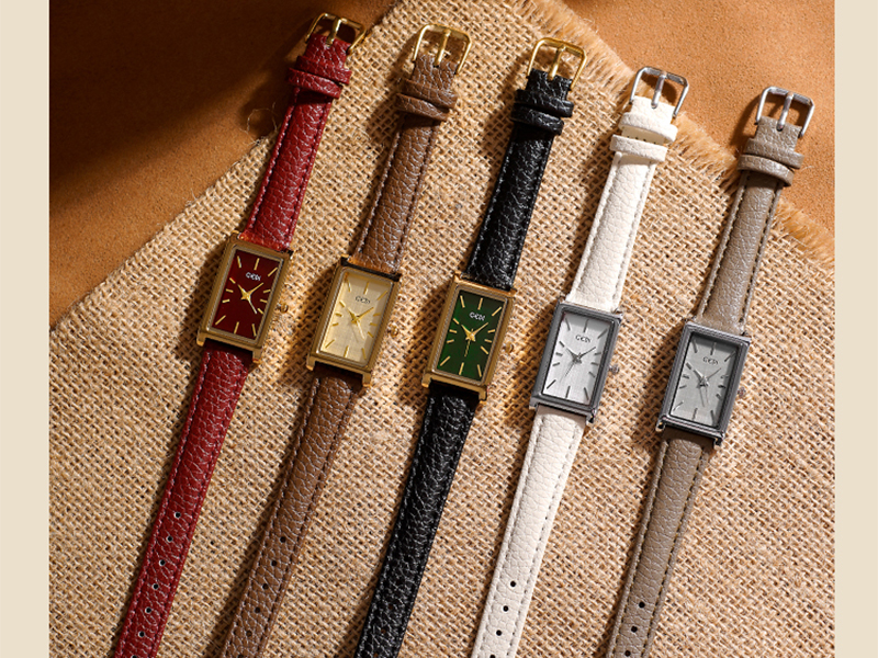 FANMIS Vintage Women's Rectangle Wristwatch Classic Ladies Analog Quartz Watch