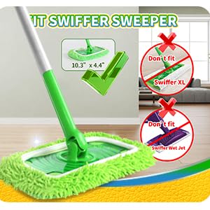 Reusable 100% Coral Fleece Mop Pads Compatible