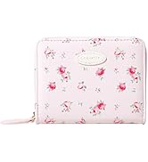 Sunwel Fashion Women Cute Print Wallets with Credit Card Slots ID Window & Zipper Coin Pouch (ROS...