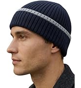 AlturaGo Beanie for Men Women Unisex Winter Hat Cuffed Thick Chunky Knitted Beanies Skull Cap wit...