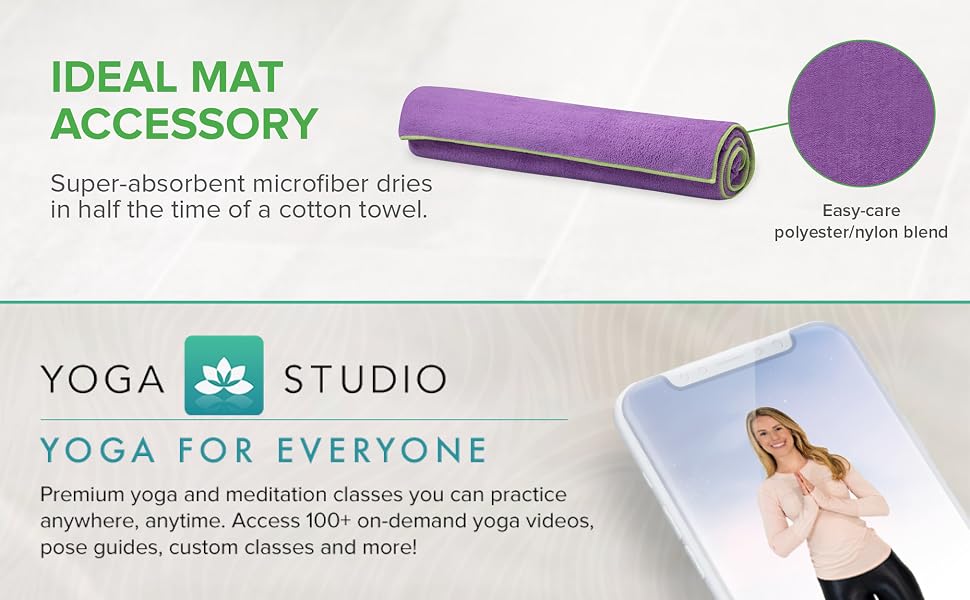 Gaiam Stay Put Yoga Towel