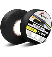 RED WOLF Wire Harness Cloth Tape 1 Inch x 50 FT Electric Wiring Loom Harness Flexibility High Abr...