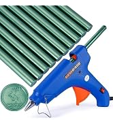 Wax Seal Kit with Wax Gun and 10pcs Green Wax Seal Sticks, to Make Wax Seals for Envelope Wedding...