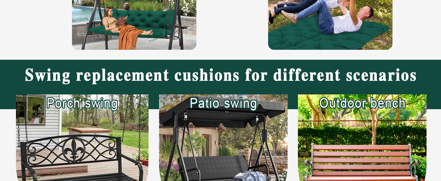 waterproof porch swing cushions