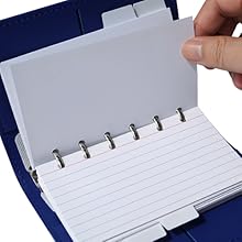 pre hole punched 3x5 lined index cards 100 count