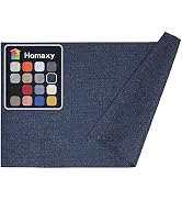 Homaxy Faux Leather Heat Resistant Placemats for Dining Table Set of 6, Waterproof Wipeable Washa...