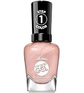 Sally Hansen Miracle Gel Supercharged Glam, Show Stop-Pearl, Long-Lasting Nail Polish, With Beaut...