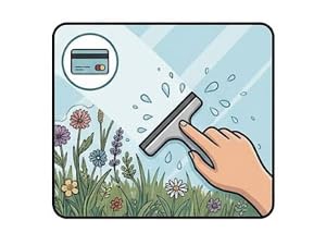 Squeege the excess water away