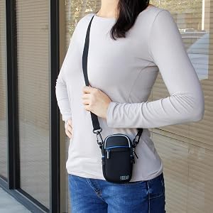 Compact Camera Bag by USA Gear with Rain Cover and Shoulder Sling Strap