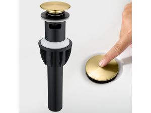 bathroom sink drain with overflow