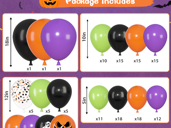 halloween balloon arch kit